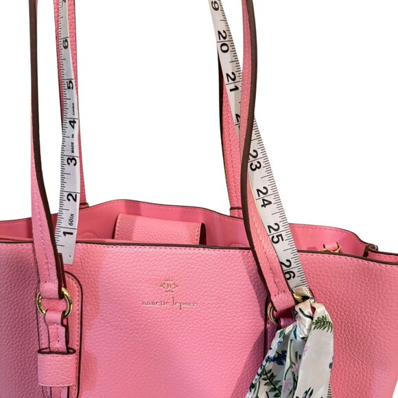 Nanette Lepore Women's Pink Leather Shoulder Bag - Picture 7 of 13